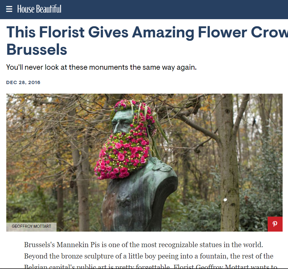 housebeautiful.com lifestyle news a geoffory mottart florist statue flower crowns