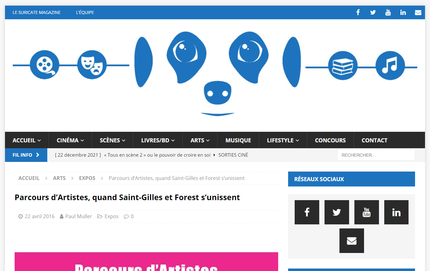 lesuricate.org parcours d artistes Saint-Gilles Forest s'unissent