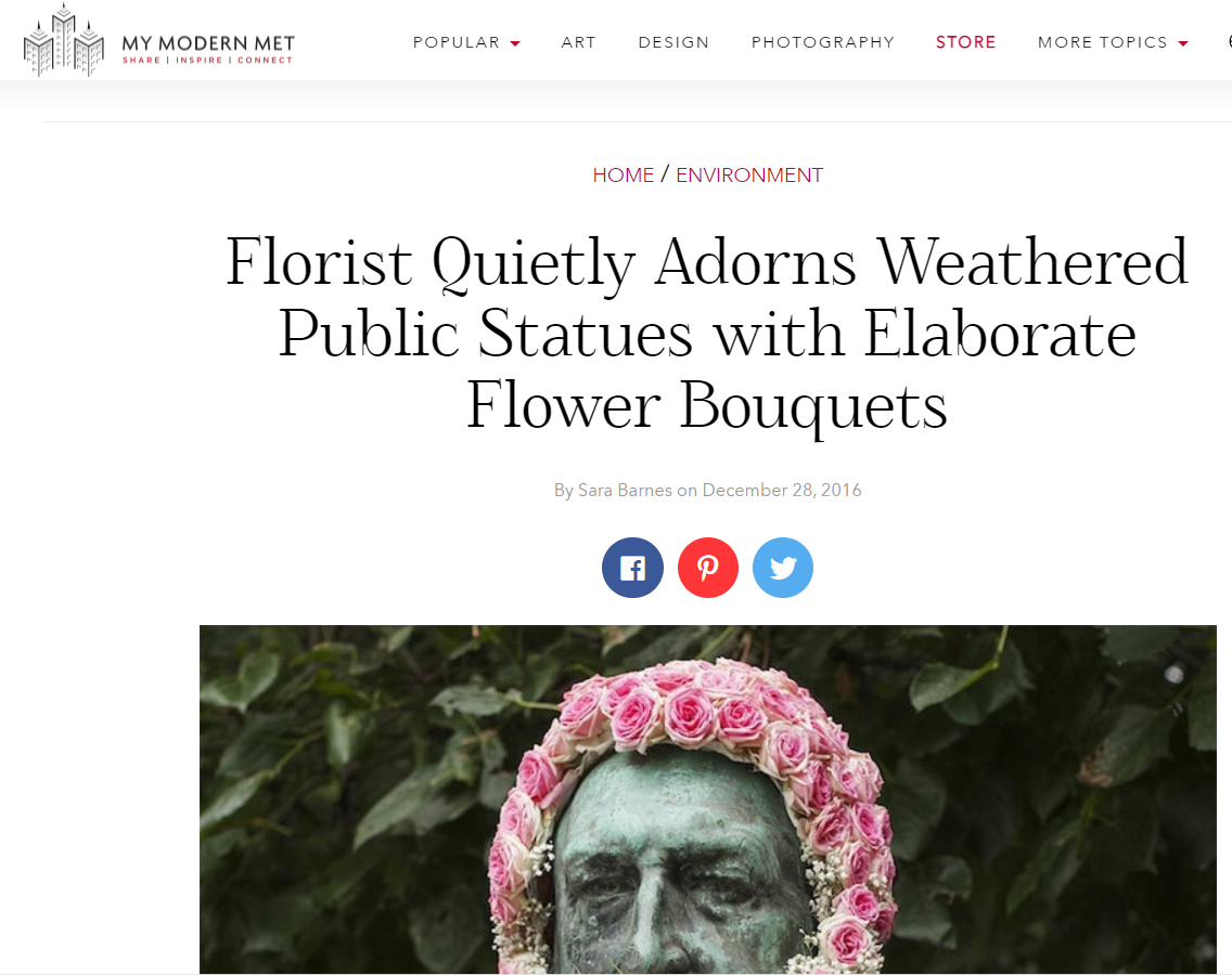 mymodernmet.com geoffroy mottart flower public statue
