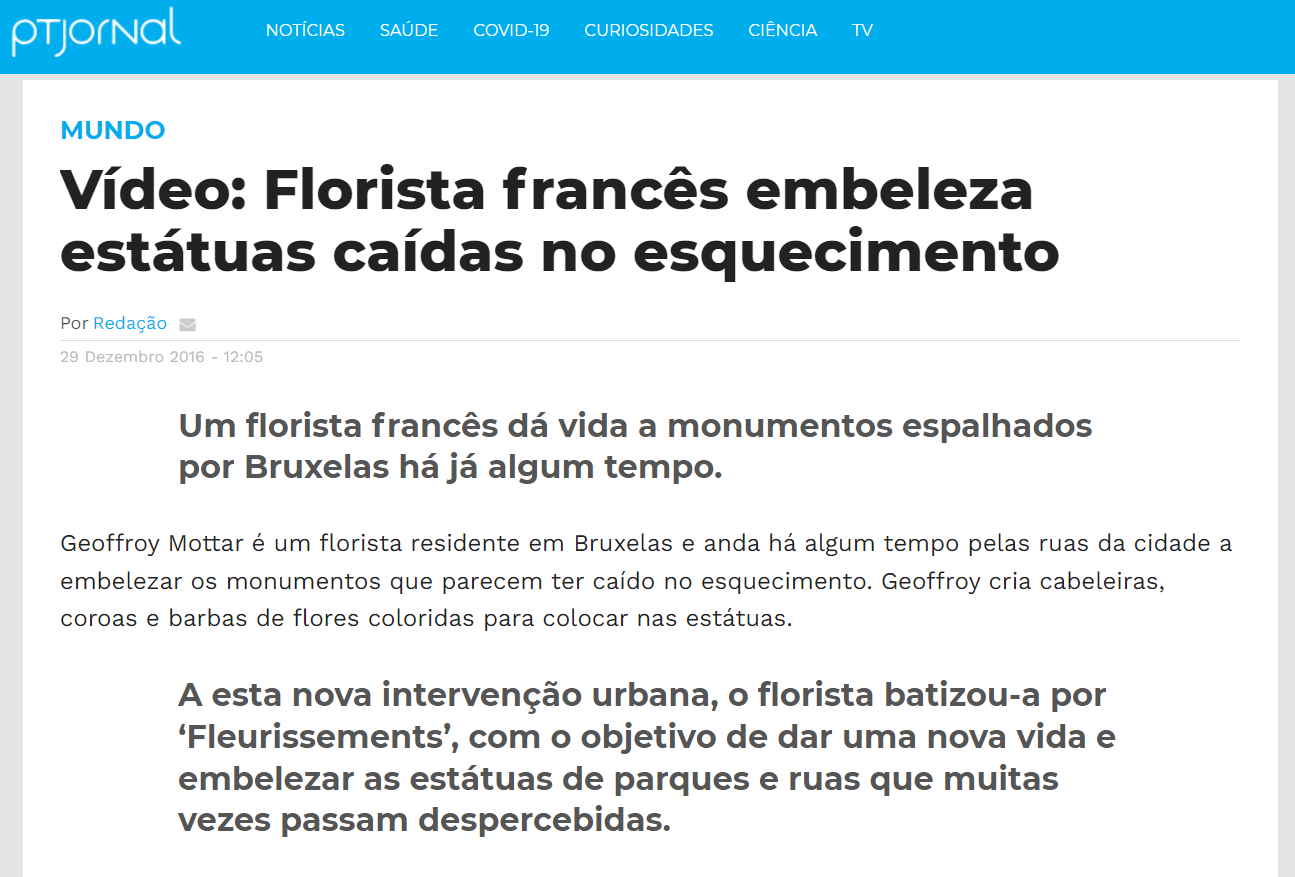 ptjornal.com video florista frances embeleza estatuas caidas no esquecimento