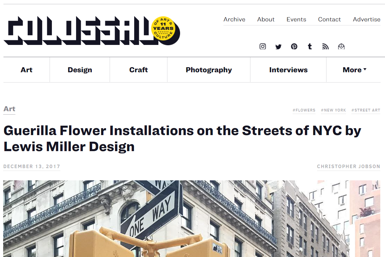 thisiscolossal.com 2017/12 guerilla flower installations lewis miller design