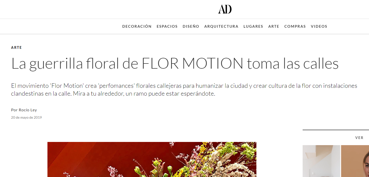 revistaad.es arte articulos guerrilla floral flor motion toma calles geoffroy mottart